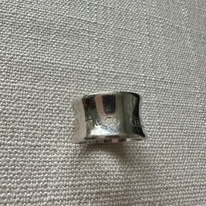 T & Co. Sterling 925 Wide Band Ring - Silver